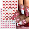 5D New Embossed Nail Art Sticker Valentine's Day Romantic Love Heart Nail Art Sticker