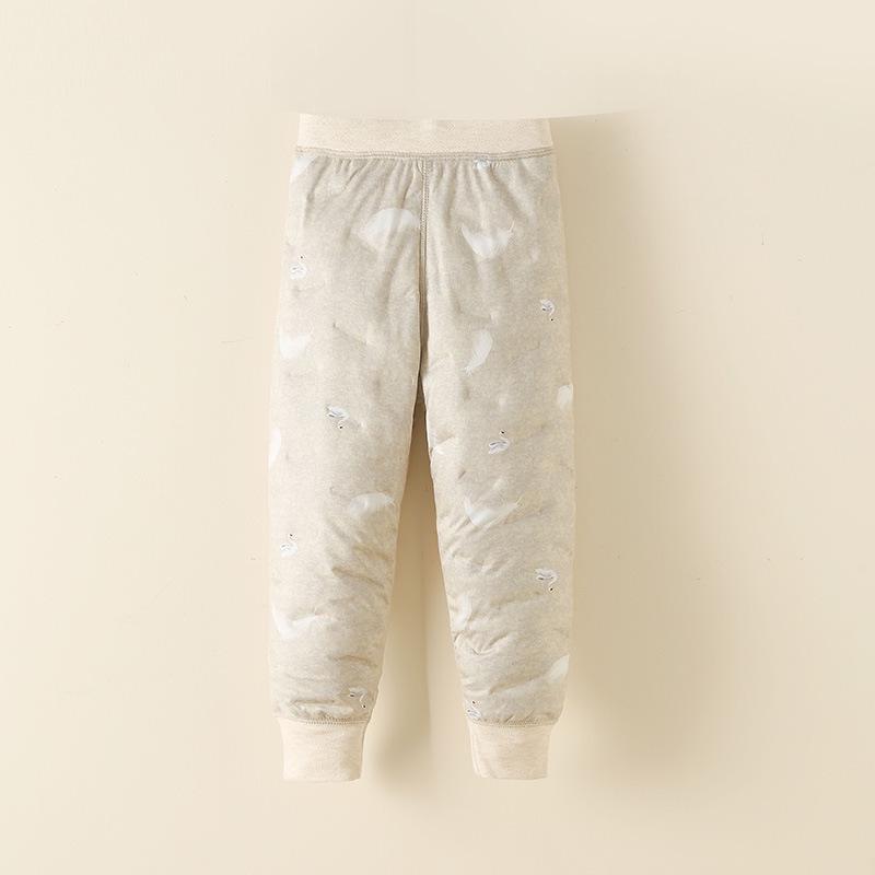 90 White Duck Down Kids' Winter Thermal Pants: Warm, Thickened Liner for Boys & Girls