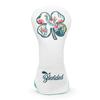 Golf Club Head Cover with Clover Golf Head Cover Made of Wood Head Cover for Fairway Utility and Number Tag Included Driver Four-leaf Design.