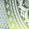 BLESS INTERNATIONAL Beautiful Indian Bohemian Psychedelic Hippie Ombre Window Curtain Panels for Bedroom, Living, Balcony (Green Yellow Ombre)