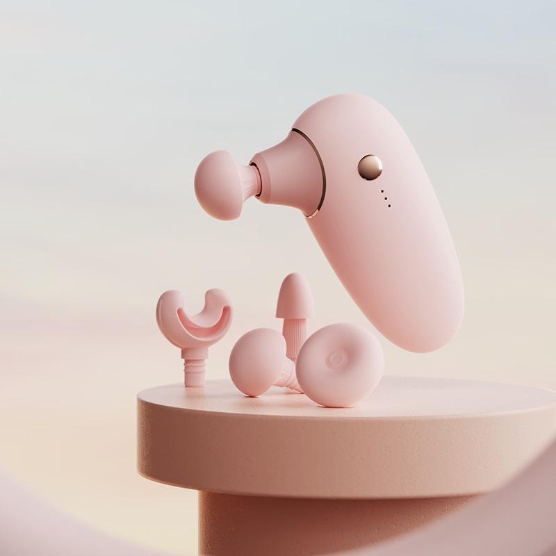 Adjustable Brushless Motor Electric Massage Gun for Professional Muscle Relaxation and Fitness розовый