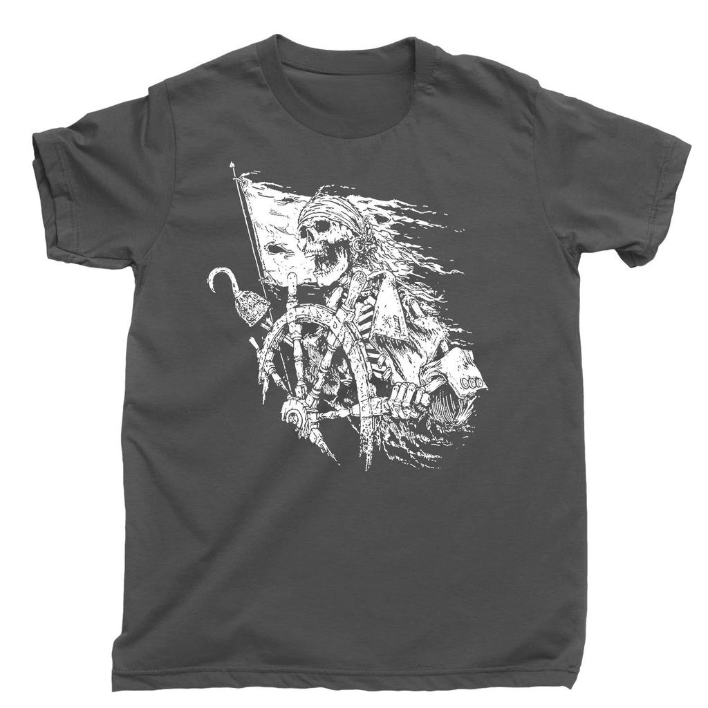 Pirate Sailor Tshirt Blackbeard Ship Skull Cross Bone Wanderer Tshirt Printed Casual Unisexs and Womens Tshirt Daily Street