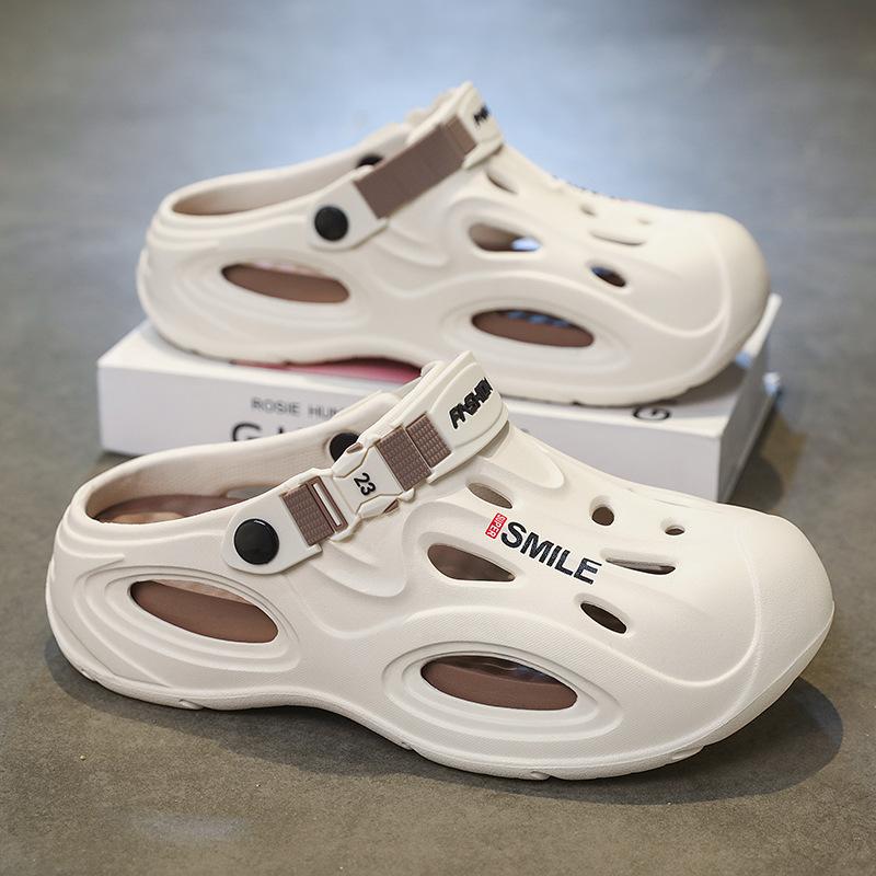 

Hole shoes men s 2025 new summer casual two-wear dual-purpose men s trend versatile beach wading sports sandals 45