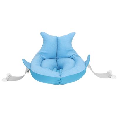 Baby Bathtub Cushion Soft Safe Breathable Floating Infant Bath Support Mat for Newborn Blue