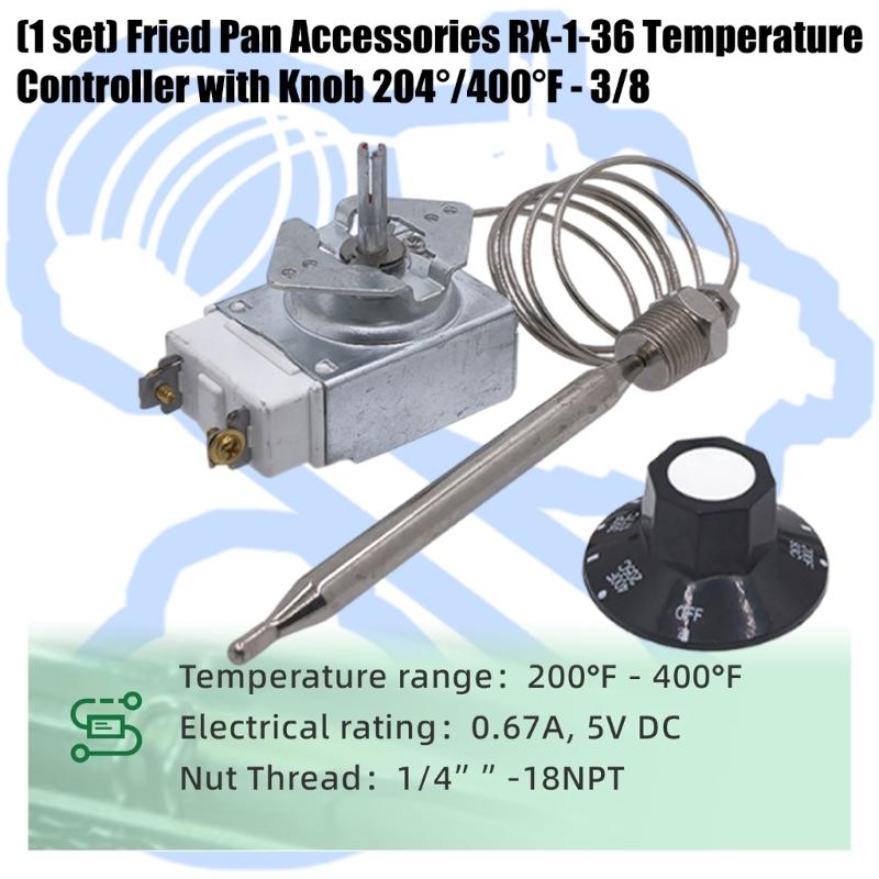 Fritteuse Temperaturregelung Stahl Temperaturregelung 204℃/400°F 1/4" NPT RX-1-36 Thermostat für 60125401