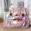 1pc Pink Little Lion Blanket  Soft Throw for Home Decor, Gift Idea, Living Room, Travel, Camping, Car Blankets