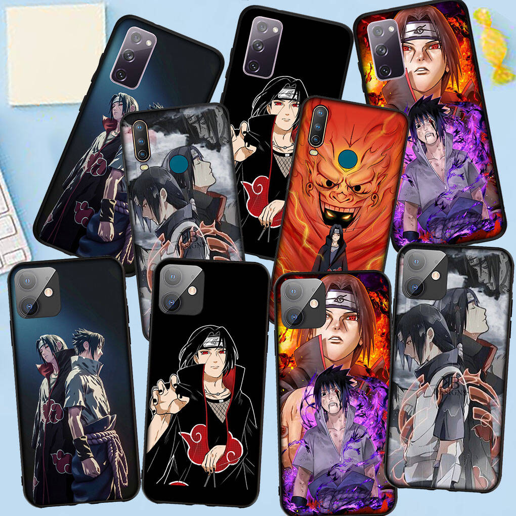 Case for Samsung Galaxy S25 S23 S24 Ultra FE Plus S9 A05 A06 A15 A16 A36 A37 A35 A54 A55 A56 A57 A25 A26 A53 Narutos Poster Itachi Uchiha Sasuke Cover