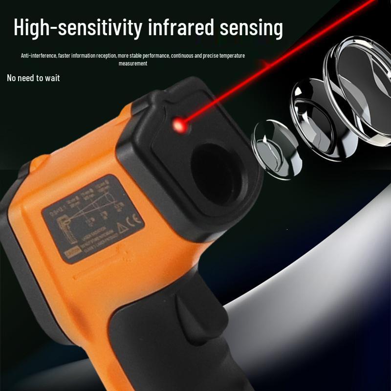 Handheld Infrared Thermometer -50℃ to 400℃ for Industrial and Kitchen Use