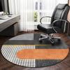 Luxury Round Rug for Study, Office, Computer Desk, Gaming Chair, Bedroom Vanity, Non-Slip Floor Mat for Stool