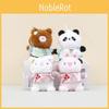 Charming Short Plush Bunny Keyring Chinese Style Bear Soft Toy Bag Accessory