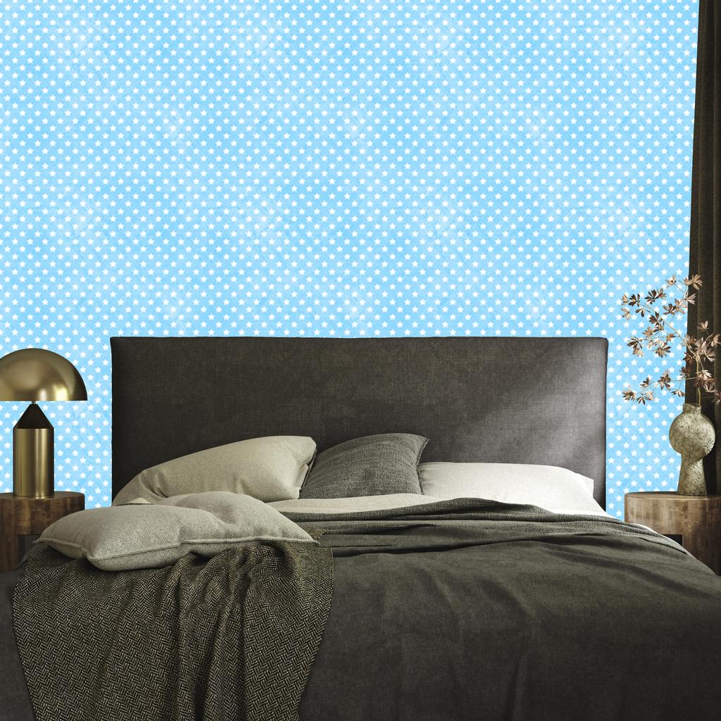 Azure Stars Wallpaper, Subtle Detail for Living Room and Bedroom 50x1000