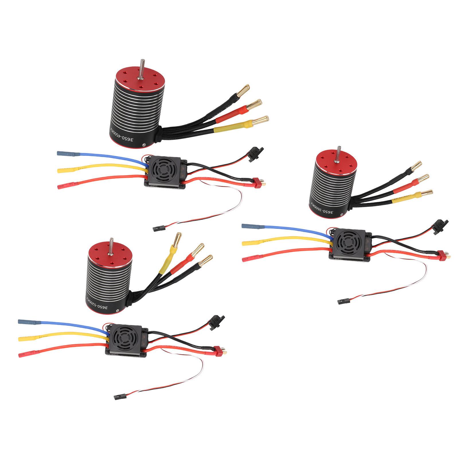 

60A Brushless ESC 5.8V3A BEC with 3650 Motor Replacement for HPI RC Car Brushless Motor and ESC Comb 5200kv 3.7A No Load Current Ma