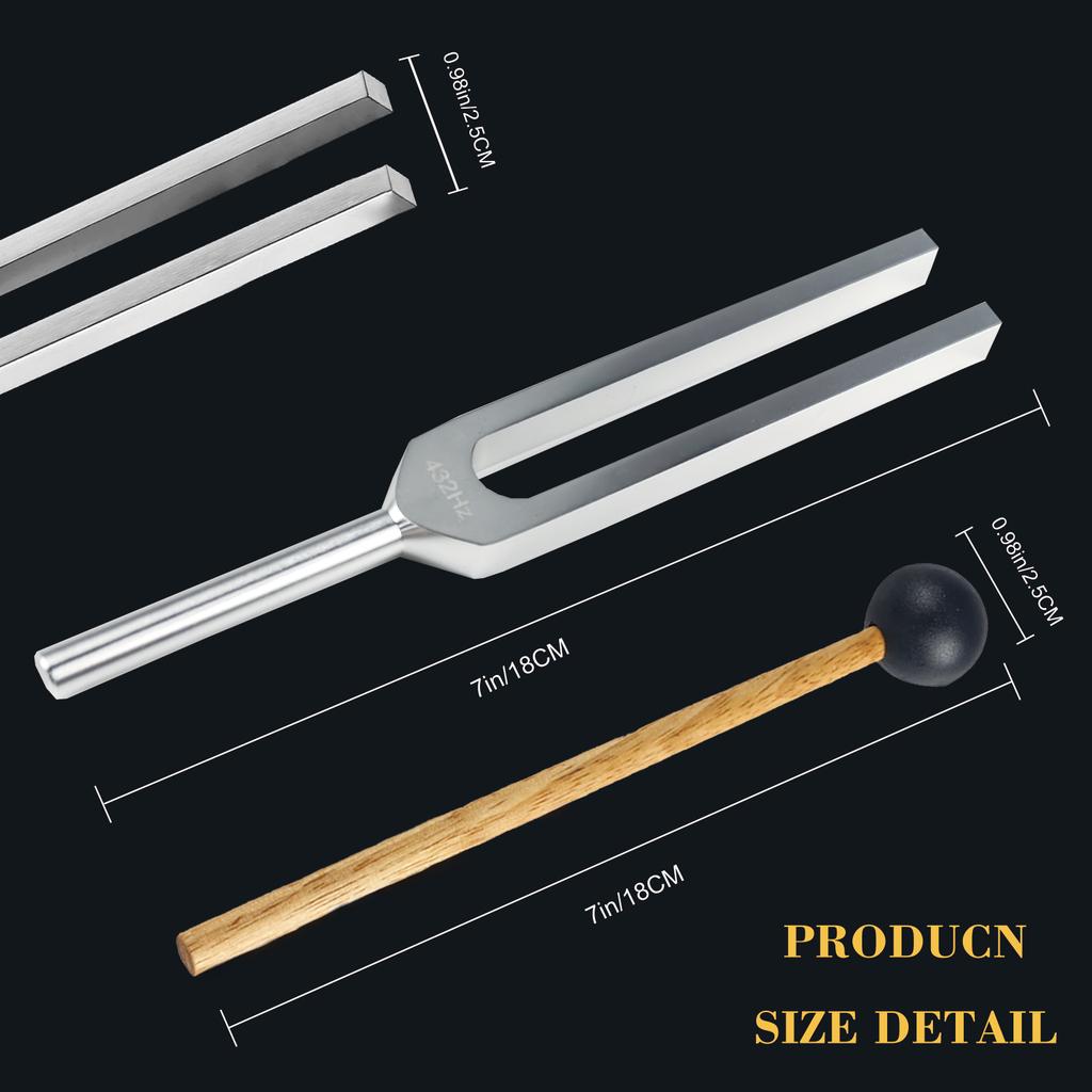 Miwayer 432Hz Tuning Fork Aluminum Alloy Healing Nerve/Sensory/for Perfect Healing Musical Instrument Stress