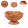 Rattan Basket Fruit Bowl Decoration Food Bread Storage Tray for Kitchen
