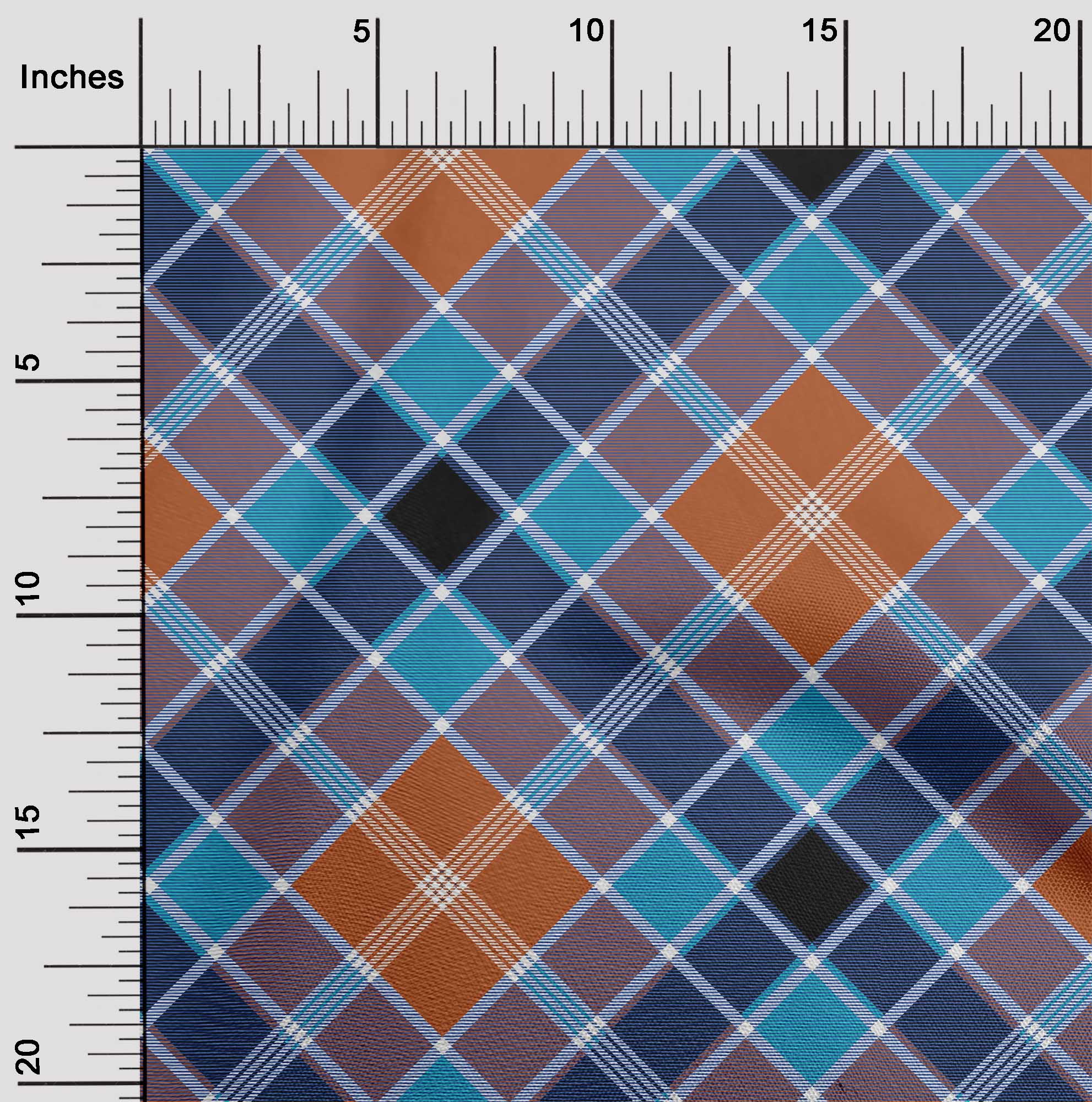 

OneOone Cotton Flex Fabric Tartan Тканина для шиття в клітку BTY шириною 40 дюймів 42 Inch Wide - Viscose Chiffon середній синього кольору