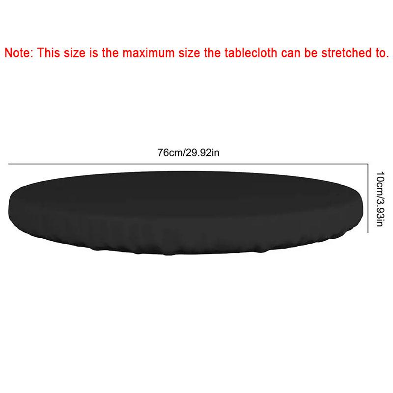 Round Table Rain Cover Outdoor Garden Furniture Waterproof Sun-Proof Protection Garden Patio Rain Covers Oxford Fabric Lining
