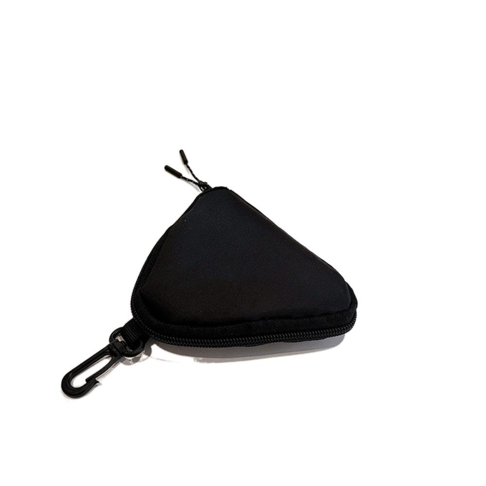 Multi-functional Triangle Coin Pouch Zipper Lipstick Storage Bag Simplicity Cash Wallet  Women