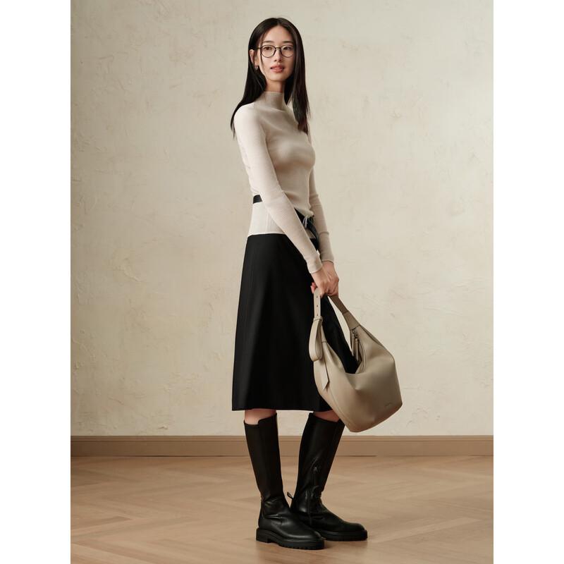 Women's 2024 Winter Machine Washable Wool Knit Top