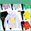 Conjunto de Sudadera con Capucha y Pantalones de Dibujos Animados con Estampado de Letras de Messi para Niños Hecho de Tela de Algodón