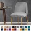 6 Stück/Set Elastische Esszimmerstuhlabdeckungen Samt Unifarbe Niedrige Rückenlehne Entenschnabelstuhl Überwürfe Stretch Weiche Sitzabdeckung Zuhause el