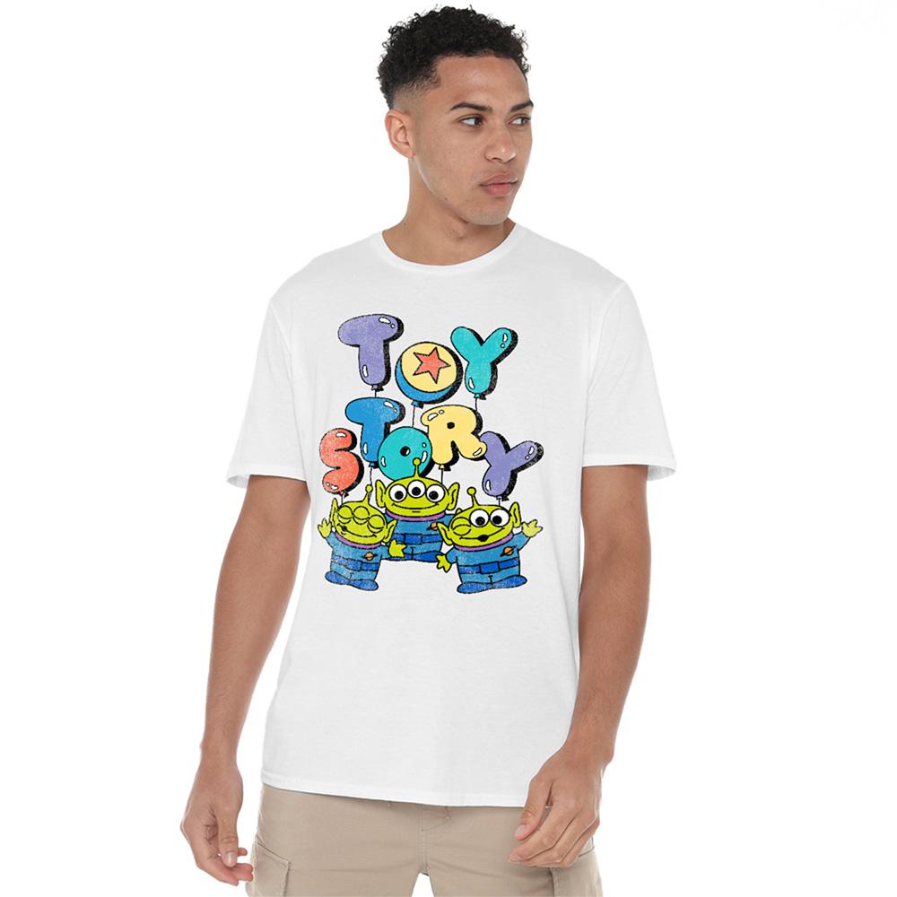 Toy Story Unisex Adult Aliens Balloons T-Shirt