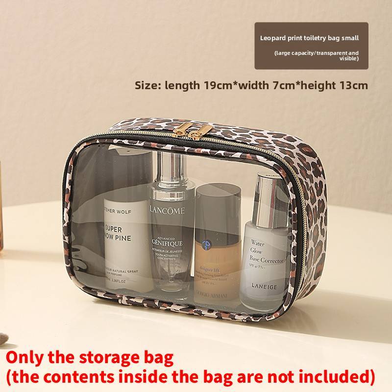 Large Capacity Travel Cosmetic Bag With Multiple Pockets For Makeup And Personal Items
