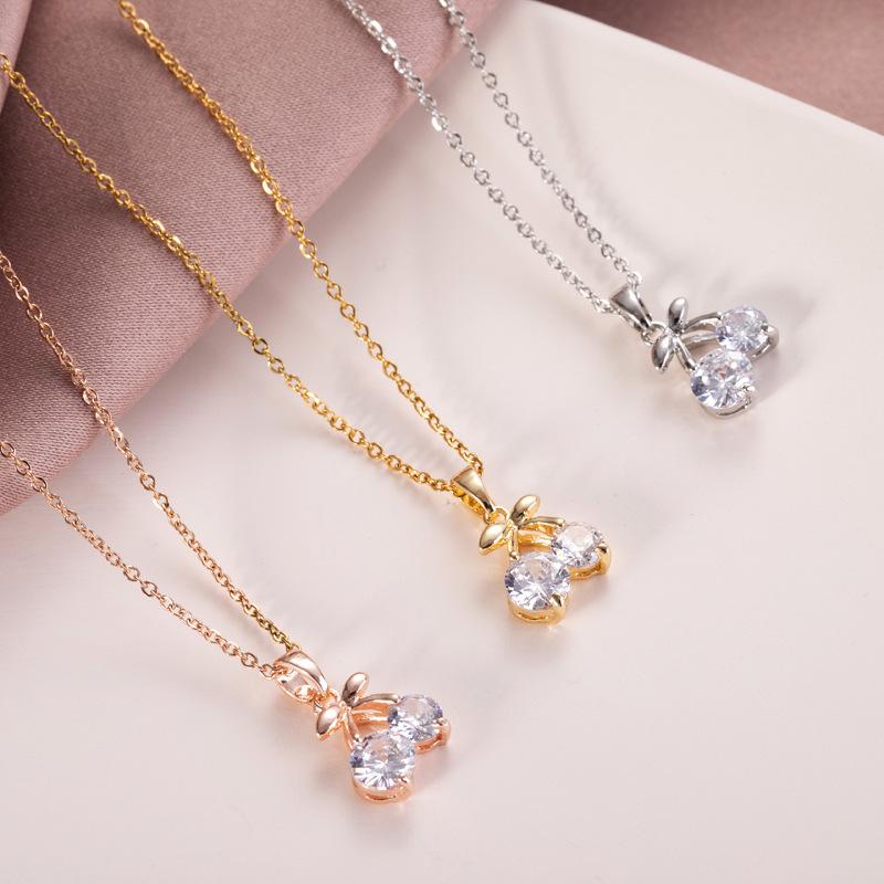 Real Silver Jewelry O Letter Necklace Clavicle Chain Women 3 Colors Gold Plated Real Silver Jewelry O Letter Necklace Clavicle Chain Women 3 Colors Gold Plated
