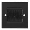 Dust Prevention Brush Cable Wall Plate Port Insert Cover Outlet Mount Panel