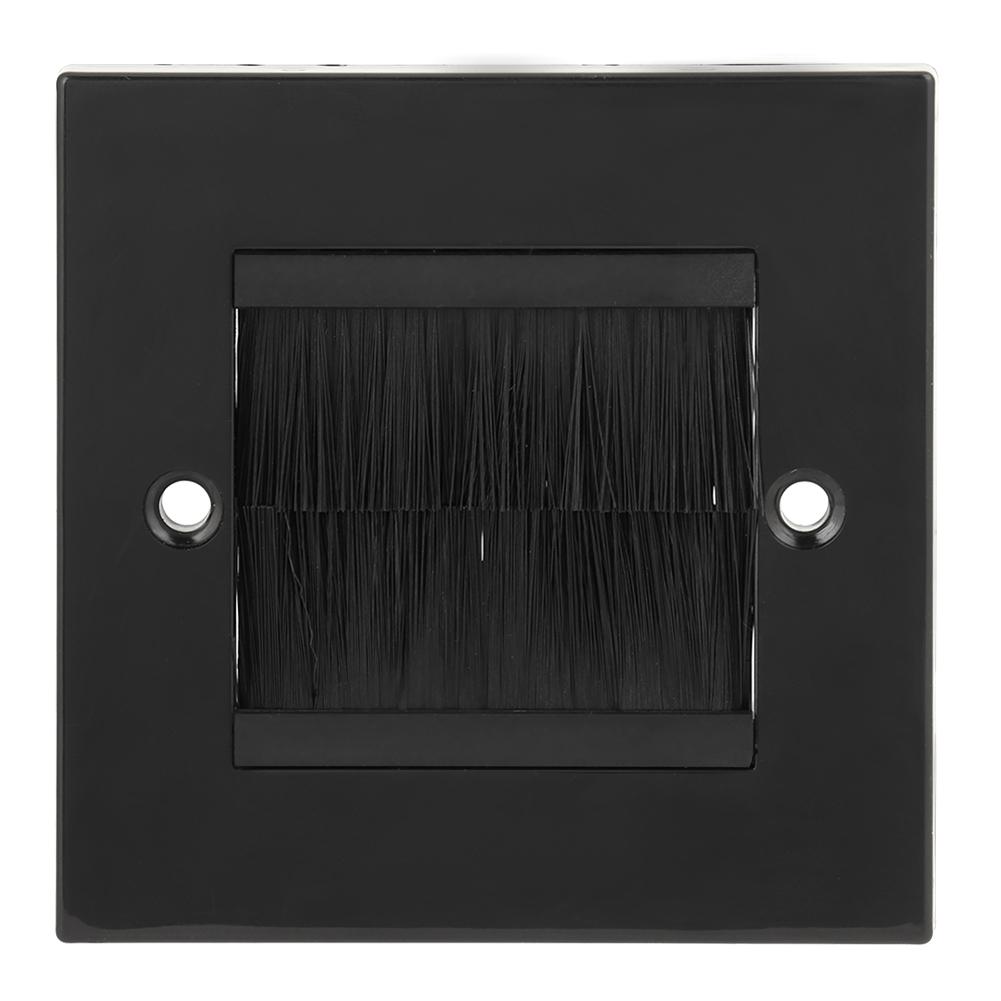 Dust Prevention Brush Cable Wall Plate Port Insert Cover Outlet Mount Panel