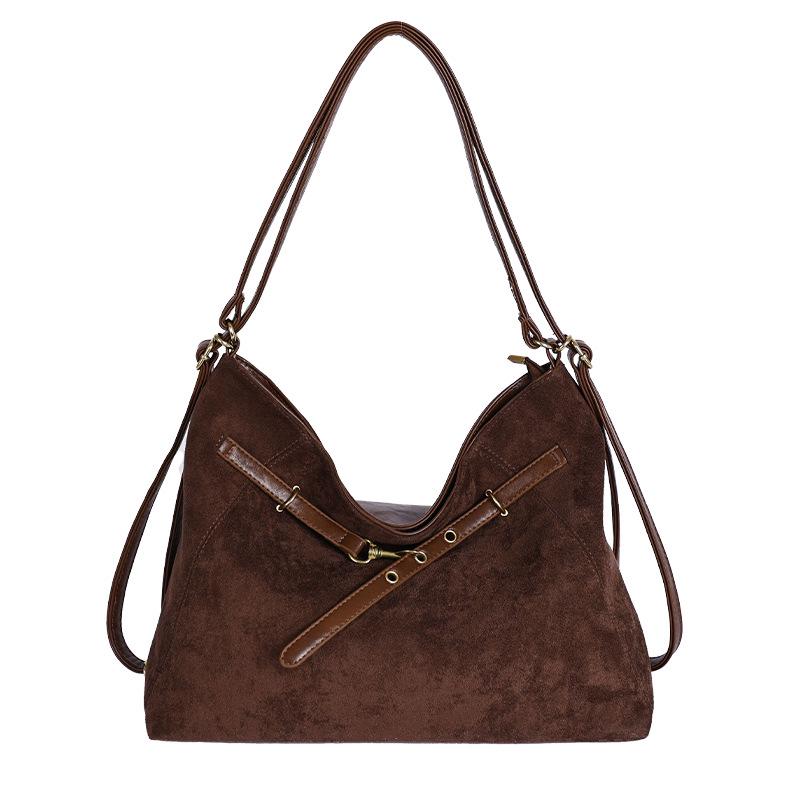 

2025 Retro Matte Women’s Large Capacity Korean Shoulder Bag - Autumn/Winter Commute Fashion