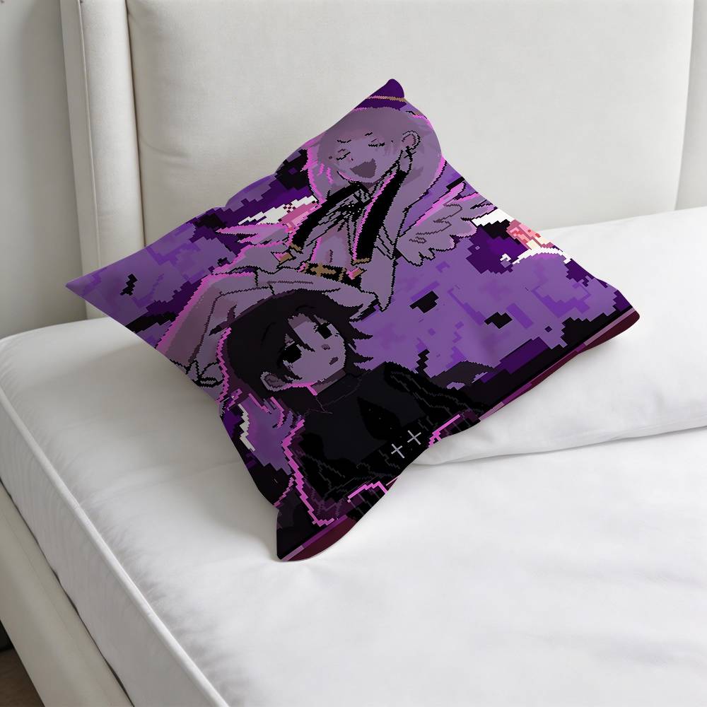 Cool SHTDN Game Square Pillow Cover Decorative Throw Pillow Case for Sofa Couch Bed Home Car Living Room Decoration