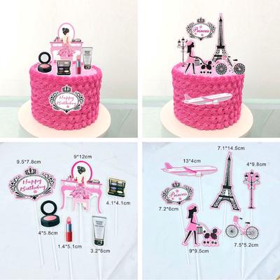Makeup Cake Toppers At Affordable - Makeup Birthday Party Supplies Makeup Cake Toppers At Affordable - Makeup Birthday Party Supplies
