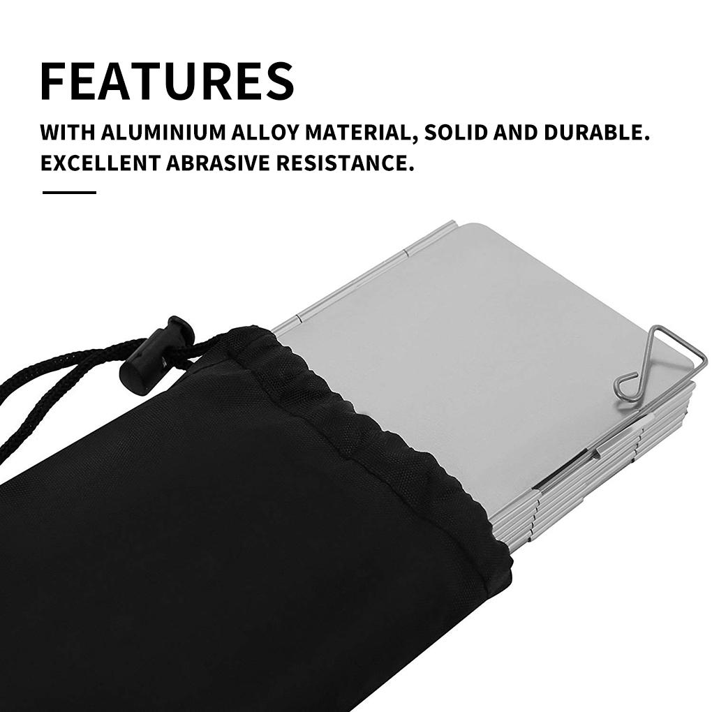 NEW 10 Plate Foldable Aluminum Outdoor Stove Wind Burner