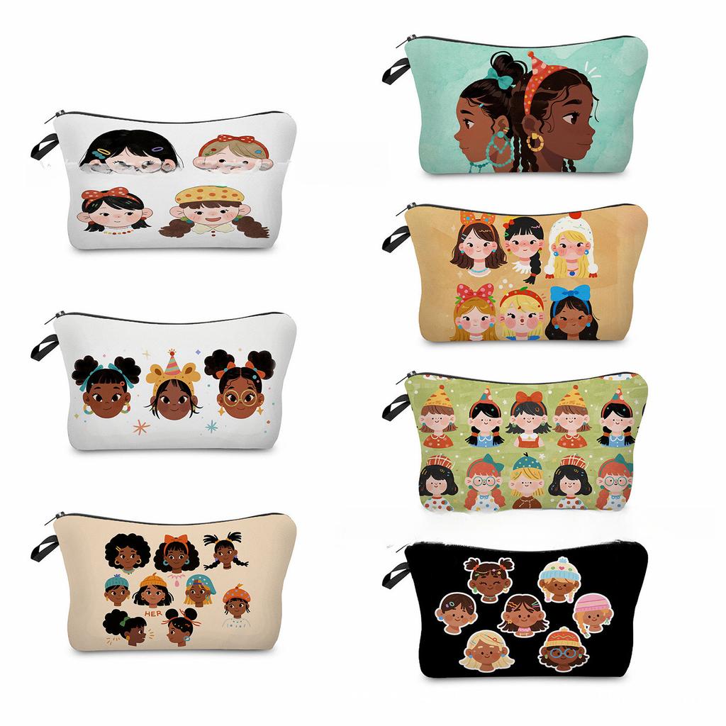 Women Avatar Print Cosmetic Bag Toiletries Organize Travel Storage Case 6884