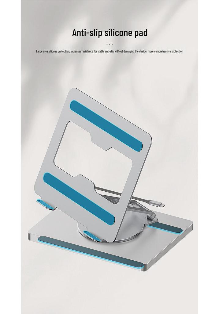 Rotating Tablet Stand with HDMI, Gigabit Ethernet, USB 3.0 Docking Station & Splitter
