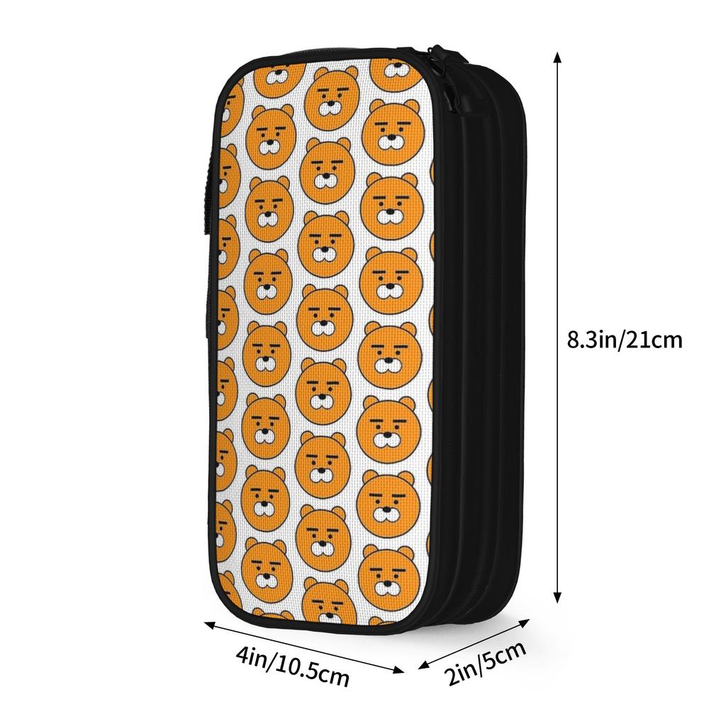 Cartoon K-Kakaos F-Friends Pencil Cases Fun Pen Holder Bags Student Big Capacity Students School Gift Pencil Pouch