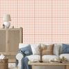 Wallpaper Fabric Pattern Cream and White, Clear Detail 50x1000