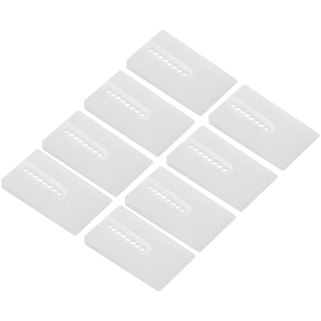 49*29*6.5mm 8pcs Toilet Shims High-quality Soft Plastic White