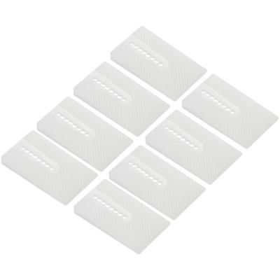 49*29*6.5mm 8ks Podložky pod toaletu Vysoce kvalitní Měkký plast Bílé