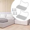 2 -piece Mattress Holder Cap for The Installation of Bed Frame Supports Clamp Without Slide