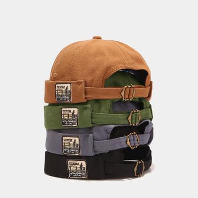 Fashion Men And Women Easy Matching Patch Couple Hip-hop Skullcap  Hat Cap