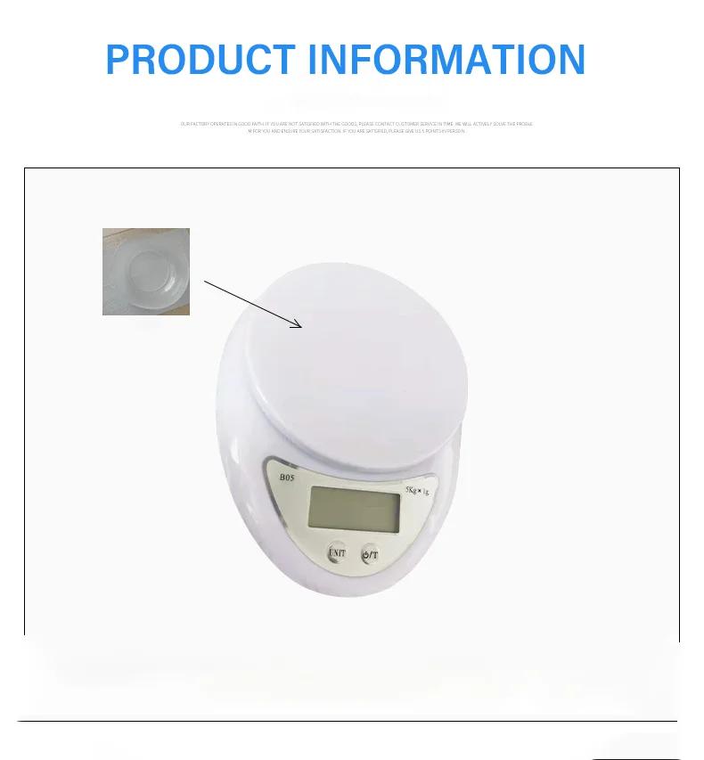 1G 5Kg Mini Digital Scale Portable LED Display Electronic Kitchen Postal Food Weight Measuring Scales