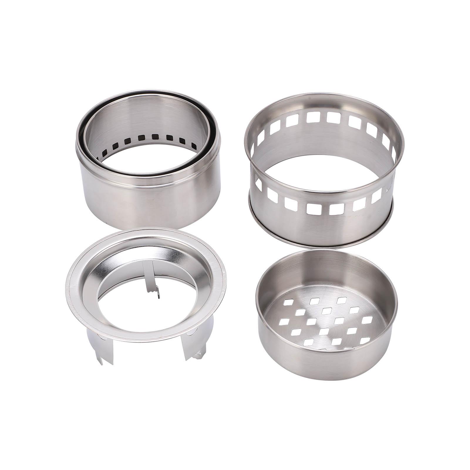 Складная уличная походная плита Портативная плита из нержавеющей стали Дровяная плита для пикника Газовая горелка