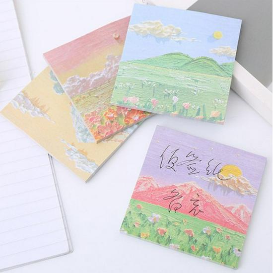 Limited Edition Reusable Starry Sky Sticky Notes - Tearable Memo & Reminder Labels 8x8cm