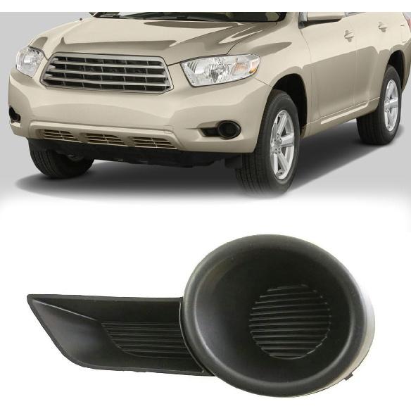 Fog Light Hole Cover Replacement for 2008 2009 2010 Toyota Highlander (Left + Right Side)