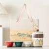 Portable Travel Tea Set, Gift, Portable Outdoor Camping Tea Making Equipment, Ceramic Express Cup Gift
