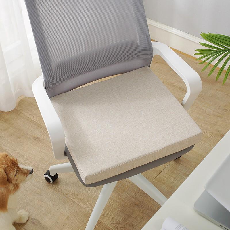 

Подушка для дивана из губки высокой плотности, льняная подушка, подушка для спинки стула, толщина 5 см, квадратный коврик для офисного стула 40*40cm