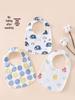 Waterproof A-Class Pure Cotton Baby Bib - Newborn & Toddler U-Shape Neck Gaiter