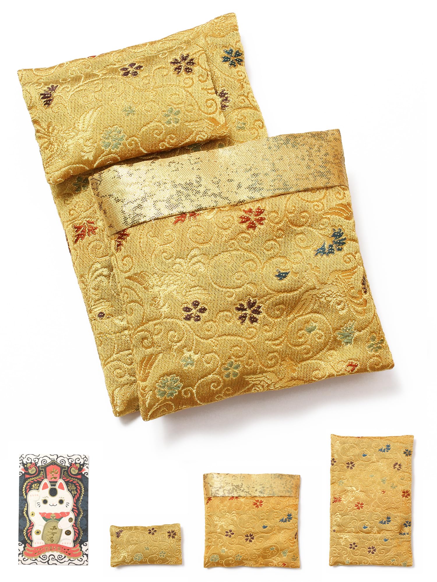 Red Glow Good Fortune Wallet Futon Good Fortune Good Fortune Good Fortune Gold Small - Fortune-bringing Charm Comforter Mattress Pillow Card золотой 10313₽