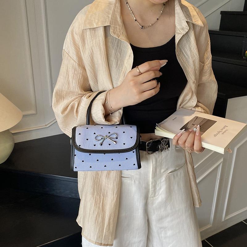 Girls bow baguette armpit bag new high-end texture fashion casual shoulder messenger bag women